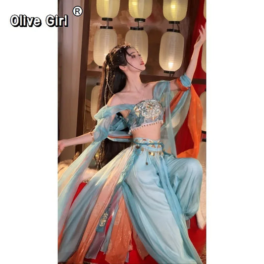 Dunhuang Feitian Hanfu Dress | Exotic Embroidery High-End Cosplay | Silk Road Fairy Set