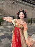 Embroidered Hanfu 3-Piece Set | Tang Dynasty Fairy Cosplay | Chest-Length Skirt
