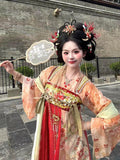 Embroidered Hanfu 3-Piece Set | Tang Dynasty Fairy Cosplay | Chest-Length Skirt