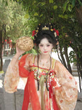 Embroidered Hanfu 3-Piece Set | Tang Dynasty Fairy Cosplay | Chest-Length Skirt