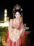 Embroidered Hanfu 3-Piece Set | Tang Dynasty Fairy Cosplay | Chest-Length Skirt