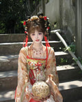 Embroidered Hanfu 3-Piece Set | Tang Dynasty Fairy Cosplay | Chest-Length Skirt