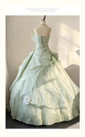 Olivegirl 2026 New High-end Strapless Women's Dress Mint Evening Dress Student Banquet Ceremony Host Performance Dress