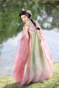 High-End Tang Dynasty Hanfu Dress | Elegant Floral Embroidery | Luxury Fairy Cosplay Set