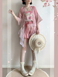 Song Dynasty Hanfu Set | Flower Bud Skirt-Pants & Shorts | Casual Chinese Summer Style