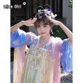 Purple Hanfu Dress | Tang Dynasty Goddess Embroidery | Ancient Fairy Cosplay Set