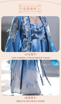 Tang Dynasty Hezi Hanfu Dress | Embroidered Chest-Length Pleated Skirt | Immortal Cosplay