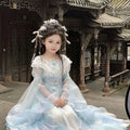 Olivegirl Children's Hanfu Dress Flower Embroidery High End Embroidery Hanfu Fairy Style Set Summer 2026 Cosplay