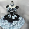 Olivegirl Girls Birthday Lolita Dress 2026 Spring Summer Women's Bowknot Pearl Rose Slim Short Mini Party Dress Cosplay