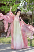 High-End Tang Dynasty Hanfu Dress | Elegant Floral Embroidery | Luxury Fairy Cosplay Set