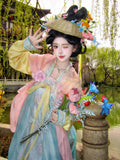 Fairy Goddess Hanfu Dress | High-End Floral Embroidery | Chinese Deity Cosplay Set