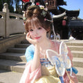 Ethereal Hanfu Dress | Tang Dynasty Embroidery | Flowing Spring Summer Cosplay Outfit