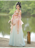 Traditional Hanfu Dress | Pink Purple Green | Ancient Chinese Carnival Cosplay Summer