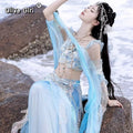 Mermaid Princess Hanfu | Exotic Embroidery Dance Goddess Cosplay | Summer Fantasy Set