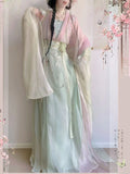 Original High-End Hanfu Dress | Heavy Floral Embroidery | Ancient Chinese Traditional Cosplay
