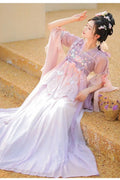 Traditional Hanfu Dress | Pink Purple Green | Ancient Chinese Carnival Cosplay Summer