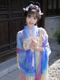 Purple Hanfu Dress | Tang Dynasty Goddess Embroidery | Ancient Fairy Cosplay Set