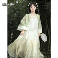 Song Dynasty Hanfu Set | Embroidered Flower Shirt & Irregular Short Skirt | Summer 2026