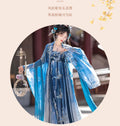 Tang Dynasty Hezi Hanfu Dress | Embroidered Chest-Length Pleated Skirt | Immortal Cosplay