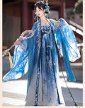 Tang Dynasty Hezi Hanfu Dress | Embroidered Chest-Length Pleated Skirt | Immortal Cosplay