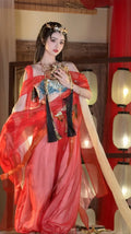 Dunhuang Feitian Hanfu Set | Improved Exotic Embroidery | High-End Sexy Summer Cosplay