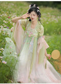 Traditional Hanfu Dress | Pink Purple Green | Ancient Chinese Carnival Cosplay Summer