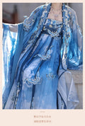 Tang Dynasty Hezi Hanfu Dress | Embroidered Chest-Length Pleated Skirt | Immortal Cosplay