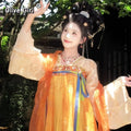 Original Han Tang Hanfu Dress | Embroidered Chest-Length Skirt | Spring Summer Cosplay Set