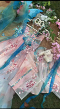 Olivegirl High-end Graduated Embroidered Tang Dynasty Style Hanfu Dress for Women Summer Fairy Costume Cosplay