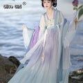 Mandarin Collar Hanfu Dress | Tang Style Embroidery | Traditional Chinese Casual Cosplay