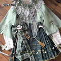 Panda Hanfu Dress | Lolita Horse Face Skirt | Cute Bamboo Embroidery Cosplay Party