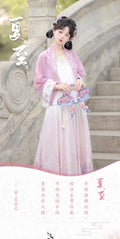 Song Dynasty Hanfu Set | Embroidered Flower Shirt & Irregular Short Skirt | Summer 2026
