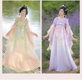 Traditional Hanfu Dress | Pink Purple Green | Ancient Chinese Carnival Cosplay Summer