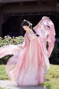 High-End Tang Dynasty Hanfu Dress | Elegant Floral Embroidery | Luxury Fairy Cosplay Set