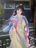Purple Hanfu Dress | Tang Dynasty Goddess Embroidery | Ancient Fairy Cosplay Set