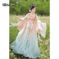 Traditional Hanfu Dress | Pink Purple Green | Ancient Chinese Carnival Cosplay Summer