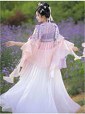 Traditional Hanfu Dress | Pink Purple Green | Ancient Chinese Carnival Cosplay Summer