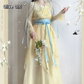 Olivegirl Hanfu Dress Embroidered Flower Chiffon Elegant Fairy Costume Original Long Style Daily Ancient Set Summer Cosplay
