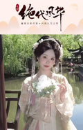 Tang Dynasty Hanfu Gown | Floor-Length Cheongsam Style | Embroidered Printed Full Set