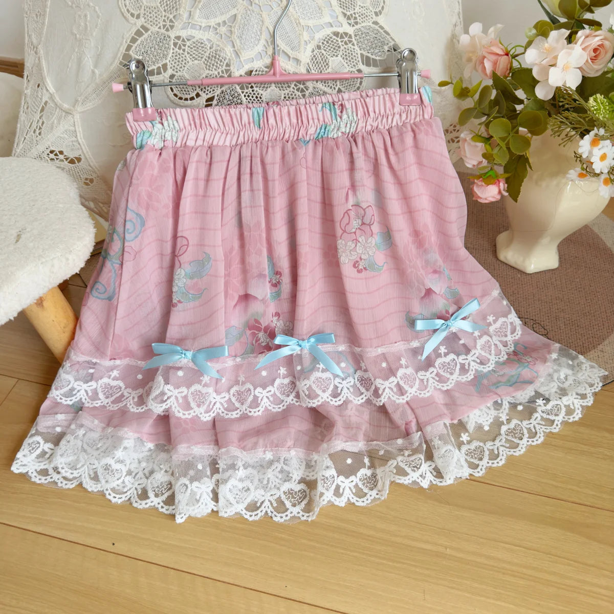 Olivegirl Hanfu Dress Embroidered Strap Skirt Short Sleeve Puff Skirt Lace Flower Chinese Sweet Women's Clothing Cosplay