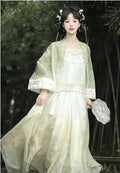 Song Dynasty Hanfu Set | Embroidered Flower Shirt & Irregular Short Skirt | Summer 2026
