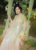 Traditional Hanfu Dress | Pink Purple Green | Ancient Chinese Carnival Cosplay Summer