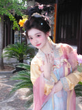 Fairy Goddess Hanfu Dress | High-End Floral Embroidery | Chinese Deity Cosplay Set