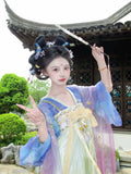 Purple Hanfu Dress | Tang Dynasty Goddess Embroidery | Ancient Fairy Cosplay Set