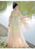Traditional Hanfu Dress | Pink Purple Green | Ancient Chinese Carnival Cosplay Summer