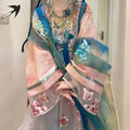 Olivegirl High-end Graduated Embroidered Tang Dynasty Style Hanfu Dress for Women Summer Fairy Costume Cosplay