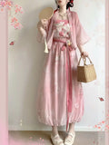 Song Dynasty Hanfu Set | Flower Bud Skirt-Pants & Shorts | Casual Chinese Summer Style