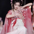 Flower Goddess Hanfu Dress | Butterfly Sleeve Heavy Embroidery | Tang Dynasty Cosplay Set