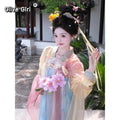 Fairy Goddess Hanfu Dress | High-End Floral Embroidery | Chinese Deity Cosplay Set