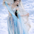 Mermaid Princess Hanfu | Exotic Embroidery Dance Goddess Cosplay | Summer Fantasy Set